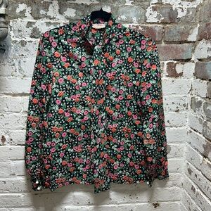 Vintage Long Sleeve Button Down Floral Shirt by Gregory. Womens size 10.
